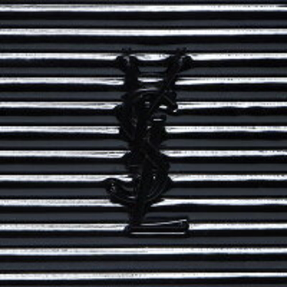 Yves Saint Laurent Patent Vernis Loulou Enamel Chain Shoulder Bag Black - Picture 9 of 13